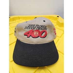 Vintage Florida Dodge Dealers Hat Cap Strap Back NASCAR Racing Homestead Miami